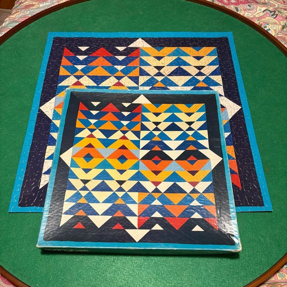 Vintage Springbok Jigsaw puzzle Quilt 1982 COMPLETE